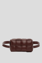 Load image into Gallery viewer, Burgundy Small Cassette Belt Bag by Bottega Veneta
