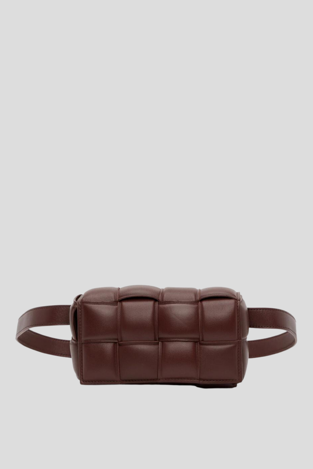 Burgundy Small Cassette Belt Bag by Bottega Veneta