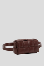 Load image into Gallery viewer, Burgundy Small Cassette Belt Bag by Bottega Veneta
