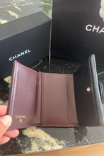 Load image into Gallery viewer, Black GHW Caviar Classic Flap Card Holder Wallet by Chanel
