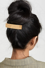 Load image into Gallery viewer, Gold Chanel Barrette Hair Clip by Chanel
