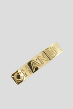 Load image into Gallery viewer, Gold Chanel Barrette Hair Clip by Chanel
