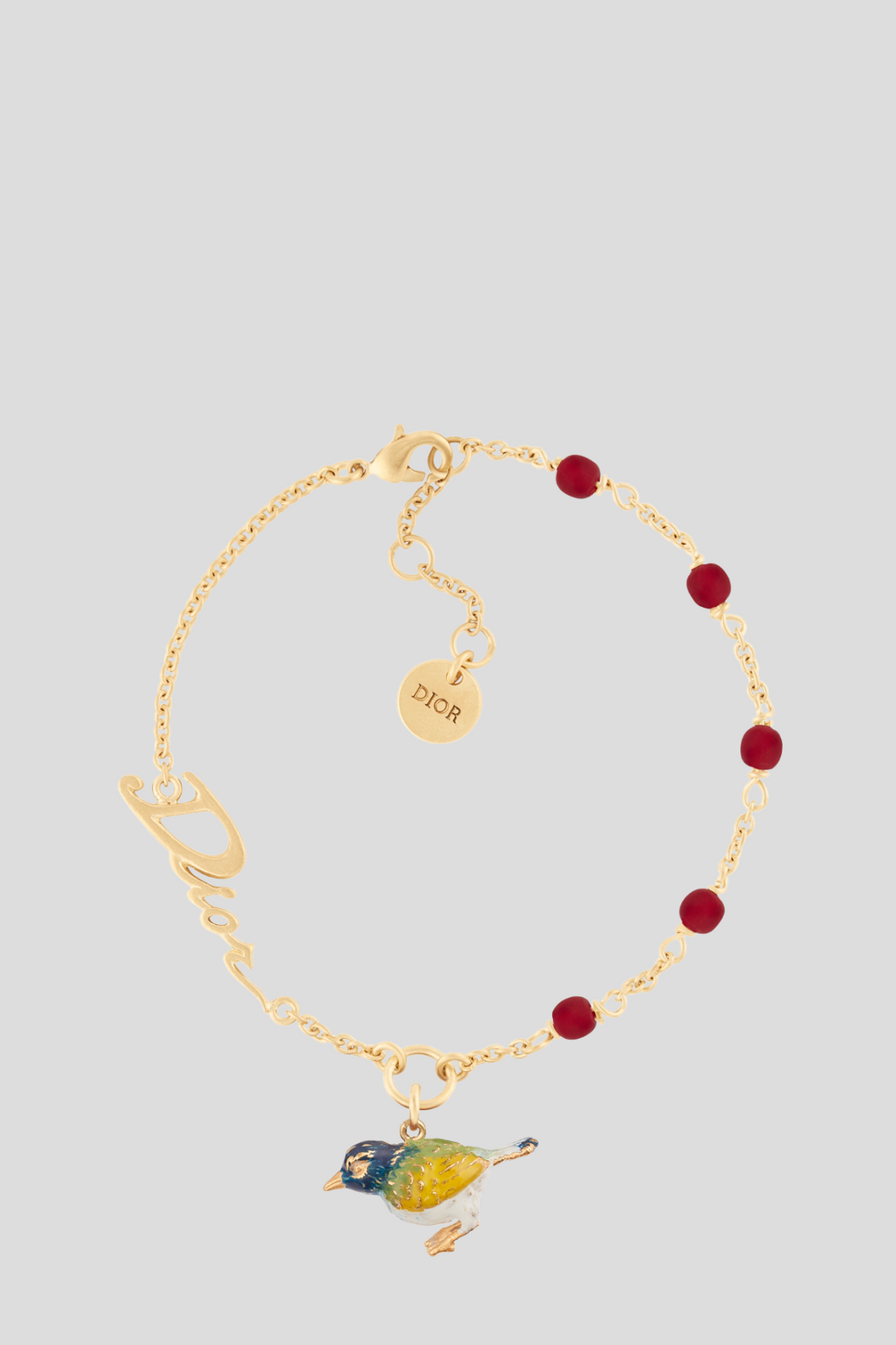 Gold D-Charms Pop Bird Bracelet by Dior