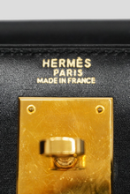 Load image into Gallery viewer, Black GHW Kelly Sellier 32 Box Calf Bag by Hermès
