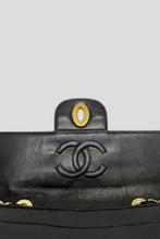 Load image into Gallery viewer, Black GHW Lambskin Jumbo Horizontal Single Flap Bag by Chanel
