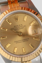 Load image into Gallery viewer, Datejust Gold Dial 18K Yellow Gold and Stainless Steel Watch by Rolex
