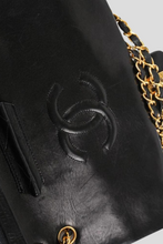 Load image into Gallery viewer, Black GHW Lambskin Medium Single Flap Bag by Chanel
