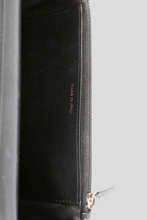 Load image into Gallery viewer, Black GHW Stitch Lambskin Wallet On Chain by Chanel
