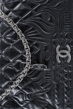 Load image into Gallery viewer, Black RHW Limited Edition Lambskin Paris Moscow Jumbo Flap Bag by Chanel
