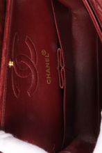 Load image into Gallery viewer, Bordeaux GHW Suede Small Classic Double Flap Bag by Chanel
