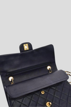 Load image into Gallery viewer, Black GHW Lambskin Medium Classic Double Flap Bag by Chanel
