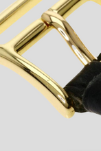 Load image into Gallery viewer, Black Yellow Gold Plated Steel Heure H Medium Watch by Hermès
