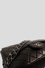 Load image into Gallery viewer, Black SHW Lambskin Jumbo Soft Single Flap Bag by Chanel
