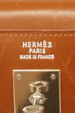 Load image into Gallery viewer, Gold PHW Kelly Sellier 35 Box Calf Bag by Hermès
