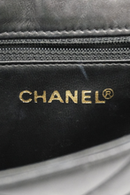 Load image into Gallery viewer, Black GHW Lambskin Chevron Belt Bag by Chanel
