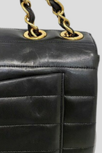 Load image into Gallery viewer, Black GHW Lambskin Jumbo Horizontal Single Flap Bag by Chanel
