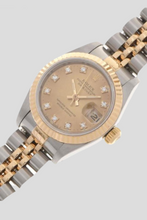 Load image into Gallery viewer, Datejust 18K Yellow Gold Diamond Dial and Stainless Steel Watch by Rolex
