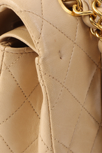 Load image into Gallery viewer, Beige GHW Lambskin Medium Classic Double Flap Bag by Chanel
