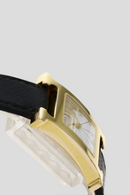 Load image into Gallery viewer, Black Yellow Gold Plated Steel Heure H Medium Watch by Hermès
