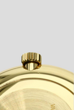 Load image into Gallery viewer, Black 18K Yellow Gold Patrimony Manual Winding Watch by Vacheron Constantin
