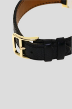 Load image into Gallery viewer, Black Yellow Gold Plated Steel Heure H Medium Watch by Hermès
