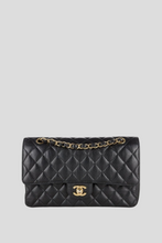 Load image into Gallery viewer, Black GHW Caviar Medium Classic Double Flap Bag by Chanel
