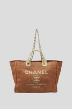 Load image into Gallery viewer, Brown Large Deauville Tote Bag by Chanel
