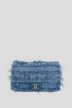 Load image into Gallery viewer, Blue Denim RHW Frayed Medium Flap Bag by Chanel
