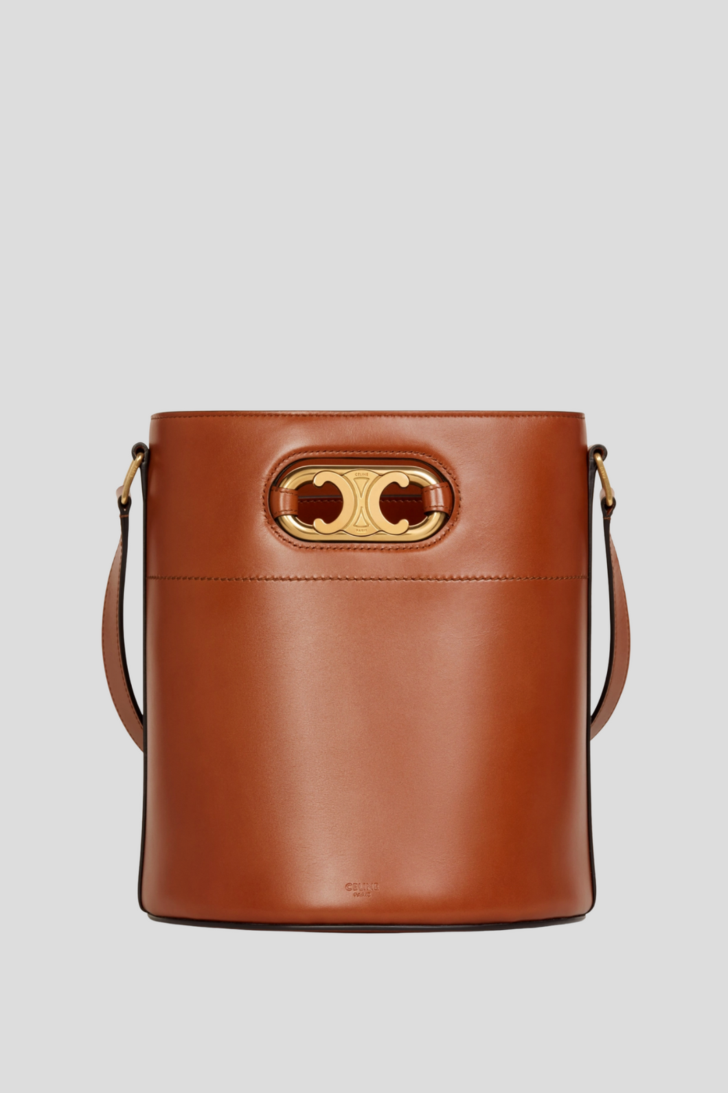 Caramel Bucket Maillon Triomphe Bag by Celine