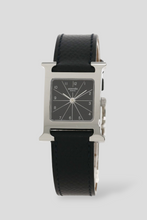 Load image into Gallery viewer, Black Steel Heure H Mini Watch by Hermès
