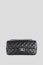 Load image into Gallery viewer, Black SHW Caviar East West Classic Flap Bag by Chanel
