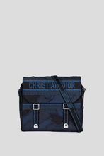 Load image into Gallery viewer, Blue Camouflage Embroidery Diorcamp Bag by Dior
