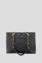 Load image into Gallery viewer, Black GHW Caviar GST Grand Shopping Tote by Chanel
