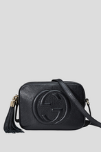 Load image into Gallery viewer, Black Interlocking GG Soho Disco Bag by Gucci
