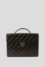 Load image into Gallery viewer, Black GHW Lambskin Classic CC Briefcase by Chanel
