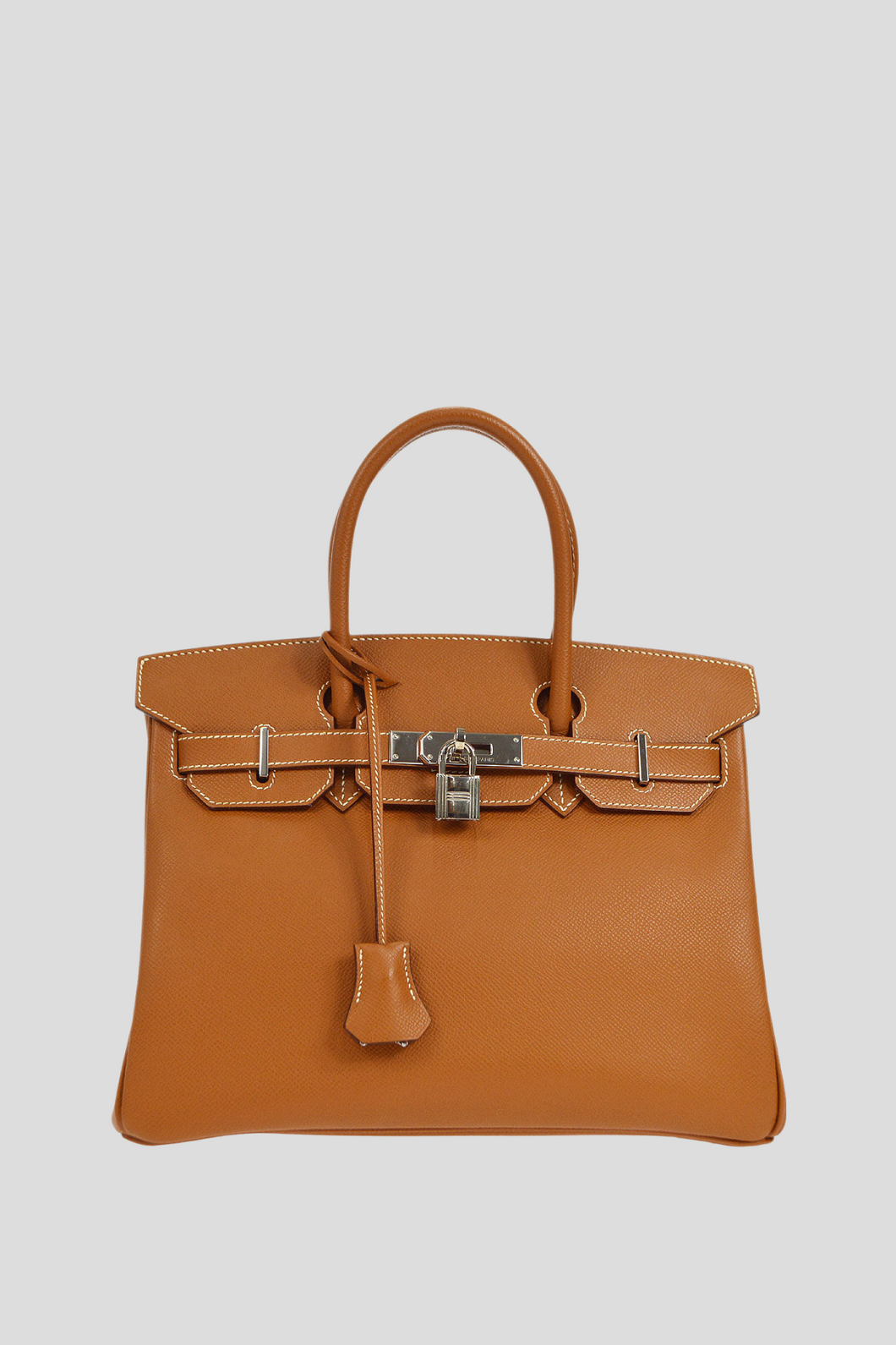 Gold PHW Birkin 30 Epsom Leather Bag by Hermès