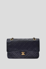 Load image into Gallery viewer, Black GHW Lambskin Medium Classic Double Flap Bag by Chanel
