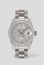 Load image into Gallery viewer, Datejust Silver Dial 18K White Gold, Diamonds and Stainless Steel Watch by Rolex
