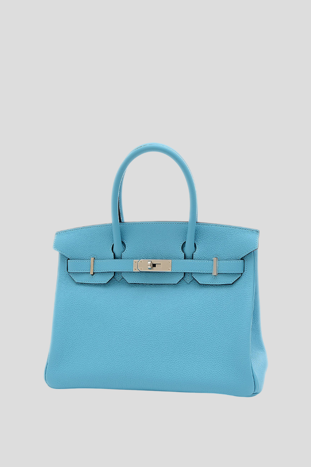 Bleu Du Nord PHW Birkin 30 Togo Leather Bag by Hermès