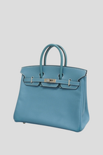 Load image into Gallery viewer, Blue Jean PHW Birkin 25 Epsom Leather Bag by Hermès
