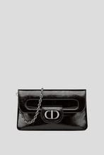 Load image into Gallery viewer, Black Patent Lambskin Medium Double Bag by Dior
