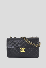 Load image into Gallery viewer, Black GHW Lambskin Maxi Single Flap Bag by Chanel
