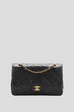 Load image into Gallery viewer, Black GHW Lambskin Medium Classic Double Flap Bag by Chanel
