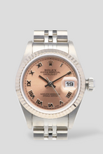 Load image into Gallery viewer, Datejust Pink Dial 18K White Gold and Stainless Steel Watch by Rolex
