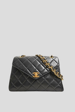 Load image into Gallery viewer, Black Lambskin Coco Chain Shoulder Bag by Chanel
