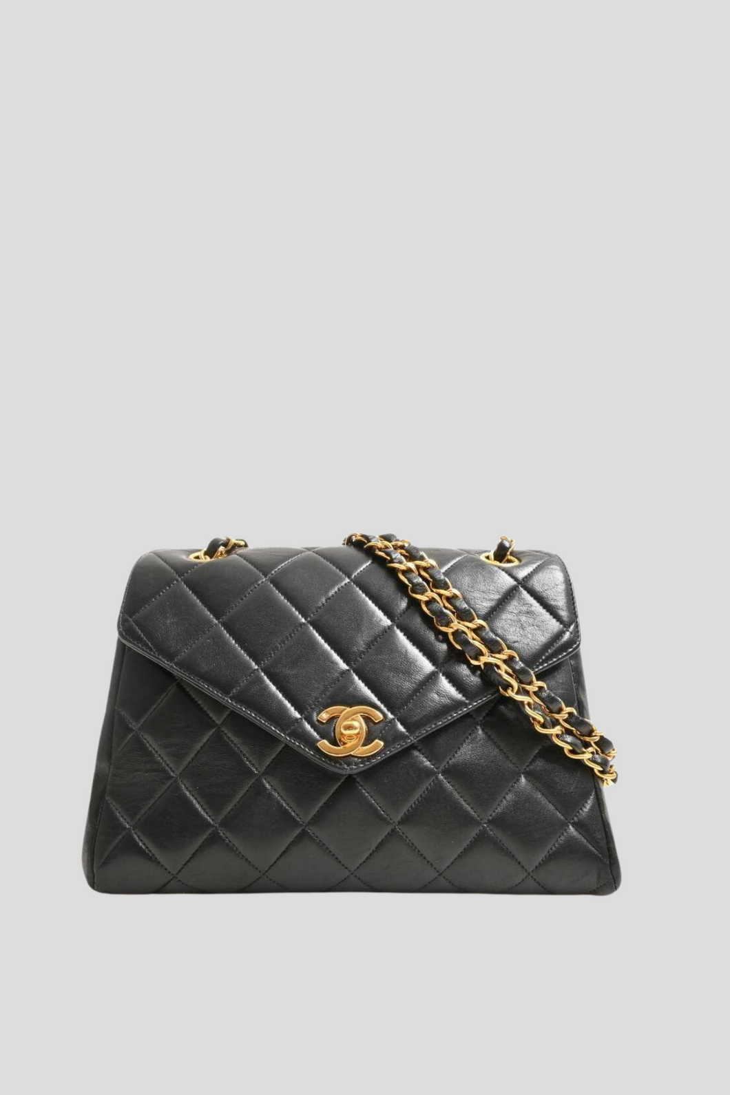 Black Lambskin Coco Chain Shoulder Bag by Chanel