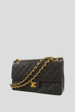 Load image into Gallery viewer, Black GHW Lambskin Medium Classic Double Flap Bag by Chanel
