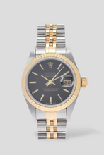 Load image into Gallery viewer, Datejust Black Dial 18K Yellow Gold and Stainless Steel Watch by Rolex
