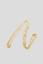 Load image into Gallery viewer, Gold Lion Medallion Trio Chain Necklace by Chanel
