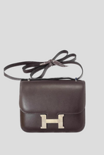 Load image into Gallery viewer, Chocolate PHW Constance 18 Box Calf Leather Bag by Hermès
